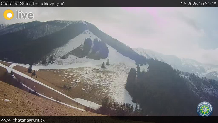 Chata na Grúni - Poludňový grúň - 4.3.2026 v 10:31