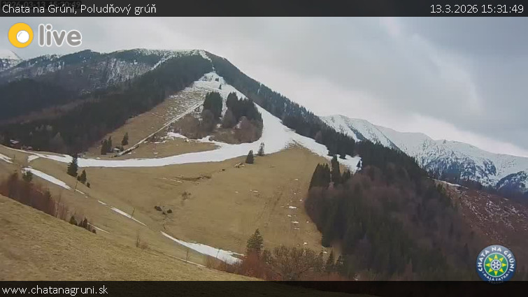 Chata na Grúni - Poludňový grúň - 13.3.2026 v 15:31