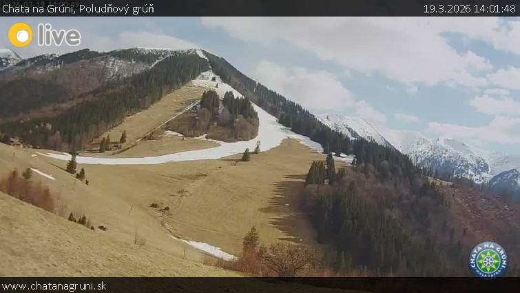 Chata na Grúni - Poludňový grúň - 19.3.2026 v 14:01