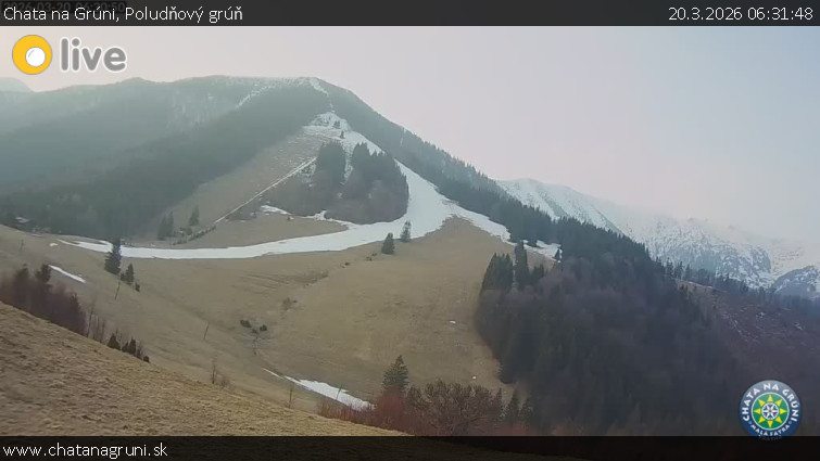 Chata na Grúni - Poludňový grúň - 20.3.2026 v 06:31