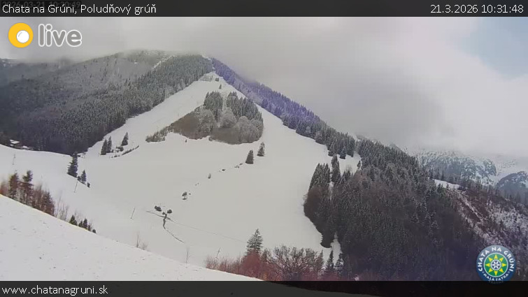 Chata na Grúni - Poludňový grúň - 21.3.2026 v 10:31