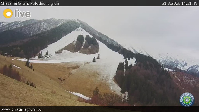 Chata na Grúni - Poludňový grúň - 21.3.2026 v 14:31