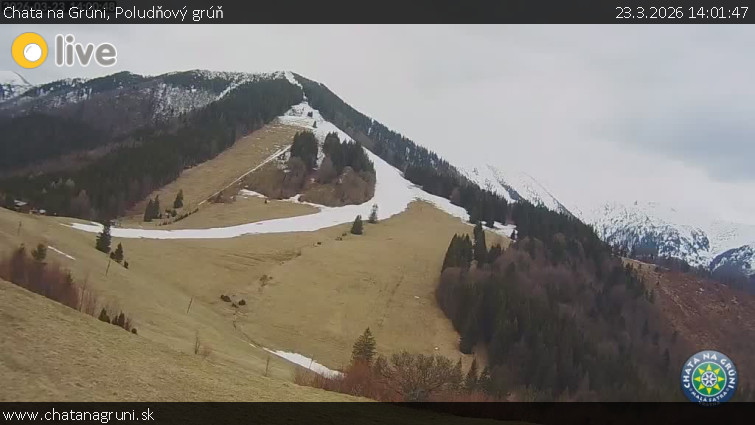 Chata na Grúni - Poludňový grúň - 23.3.2026 v 14:01