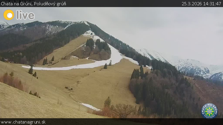 Chata na Grúni - Poludňový grúň - 25.3.2026 v 14:31