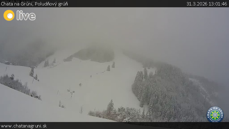 Chata na Grúni - Poludňový grúň - 31.3.2026 v 13:01