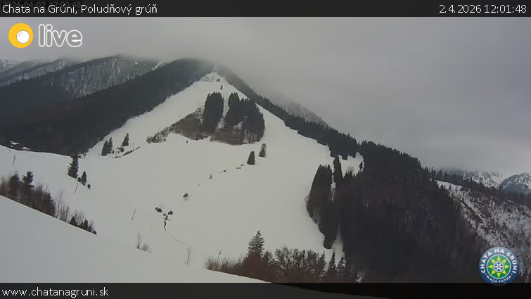 Chata na Grúni - Poludňový grúň - 2.4.2026 v 12:01