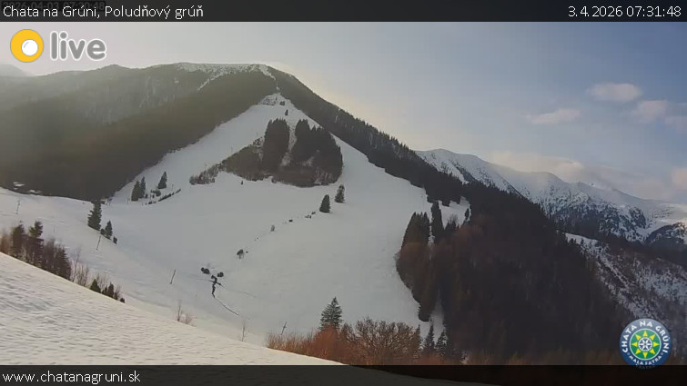 Chata na Grúni - Poludňový grúň - 3.4.2026 v 07:31