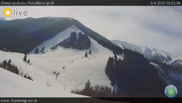 Chata na Grúni - Poludňový grúň - 3.4.2026 v 09:31