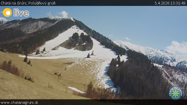 Chata na Grúni - Poludňový grúň - 5.4.2026 v 13:31