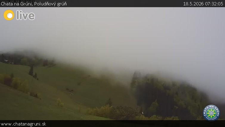 Chata na Grúni - Poludňový grúň - 18.5.2026 v 07:32