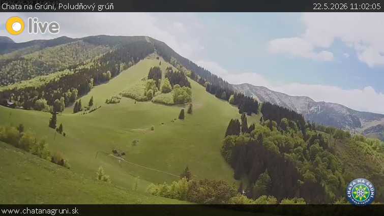 Chata na Grúni - Poludňový grúň - 22.5.2026 v 11:02