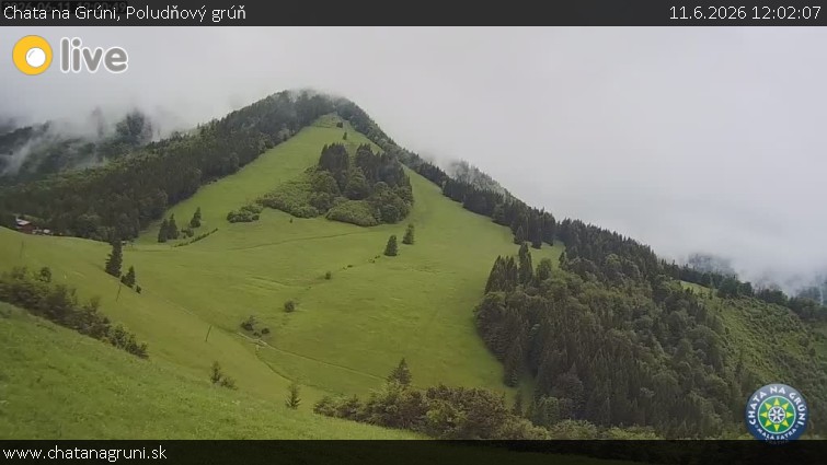 Chata na Grúni - Poludňový grúň - 11.6.2026 v 12:02