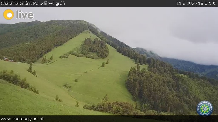 Chata na Grúni - Poludňový grúň - 11.6.2026 v 18:02