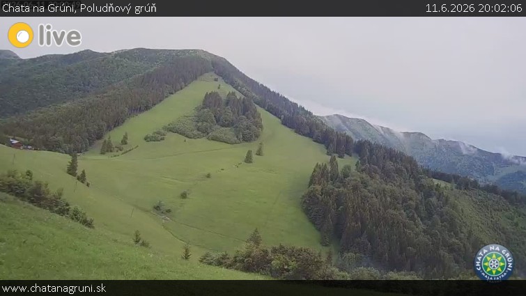 Chata na Grúni - Poludňový grúň - 11.6.2026 v 20:02