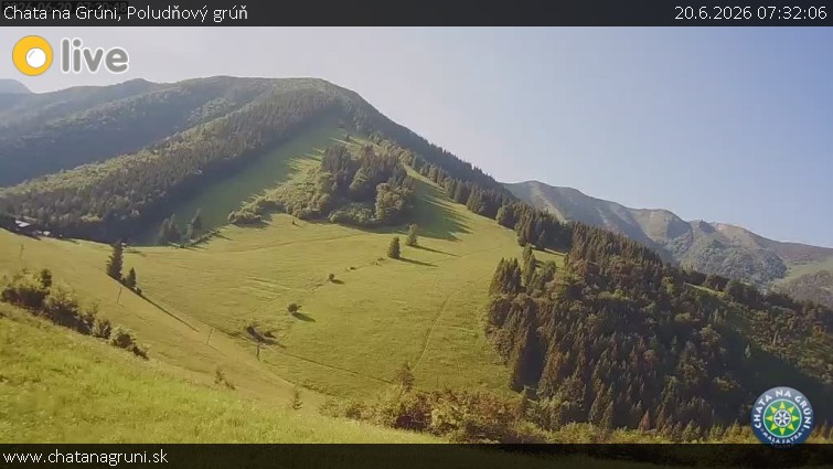 Chata na Grúni - Poludňový grúň - 20.6.2026 v 07:32