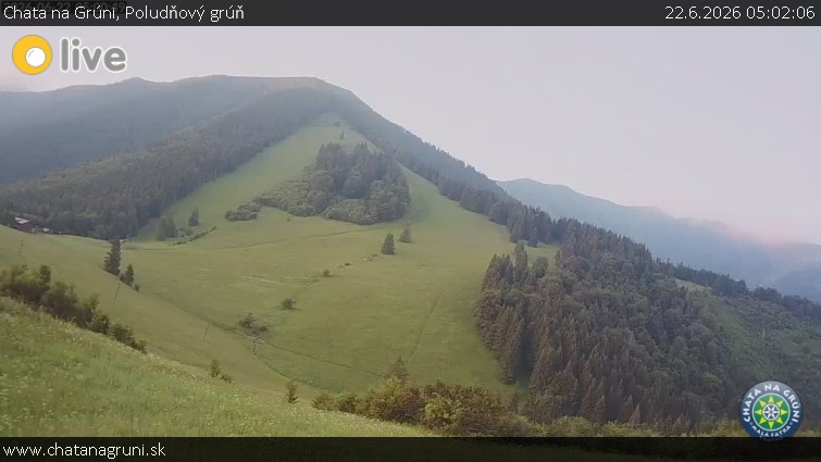 Chata na Grúni - Poludňový grúň - 22.6.2026 v 05:02