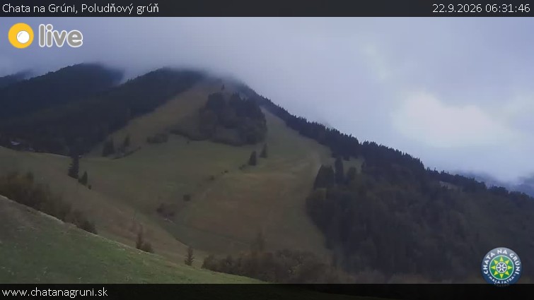 Chata na Grúni - Poludňový grúň - 22.9.2026 v 06:31
