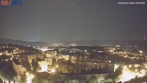 Město Banská Bystrica - Pohled od Sásové-Rudlové - 6.7.2025 v 02:45