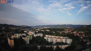 Město Banská Bystrica - Pohled od Sásové-Rudlové - 6.7.2025 v 05:45