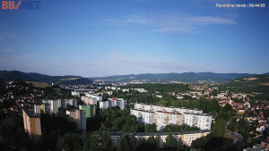 Město Banská Bystrica - Pohled od Sásové-Rudlové - 6.7.2025 v 06:45
