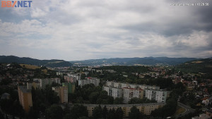 Město Banská Bystrica - Pohled od Sásové-Rudlové - 6.7.2025 v 10:30