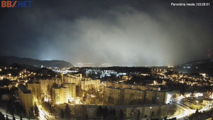 Město Banská Bystrica - Pohled od Sásové-Rudlové - 31.12.2025 v 03:30