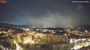 Město Banská Bystrica - Pohled od Sásové-Rudlové - 31.12.2025 v 04:00