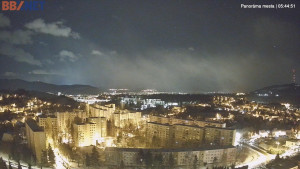 Město Banská Bystrica - Pohled od Sásové-Rudlové - 31.12.2025 v 05:45