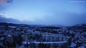 Město Banská Bystrica - Pohled od Sásové-Rudlové - 31.12.2025 v 07:45