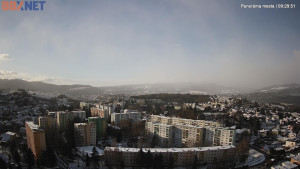 Město Banská Bystrica - Pohled od Sásové-Rudlové - 31.12.2025 v 09:30