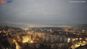 Město Banská Bystrica - Pohled od Sásové-Rudlové - 2.2.2026 v 00:30
