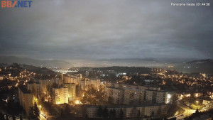 Město Banská Bystrica - Pohled od Sásové-Rudlové - 2.2.2026 v 01:45