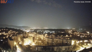 Město Banská Bystrica - Pohled od Sásové-Rudlové - 18.3.2026 v 04:45