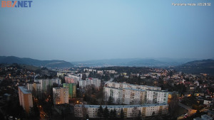 Město Banská Bystrica - Pohled od Sásové-Rudlové - 18.3.2026 v 05:30