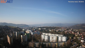 Město Banská Bystrica - Pohled od Sásové-Rudlové - 18.3.2026 v 08:30