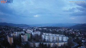 Město Banská Bystrica - Pohled od Sásové-Rudlové - 29.3.2026 v 06:45 Město Banská Bystrica - Pohled od Sásové-Rudlové - 29.3.2026 v 06:45