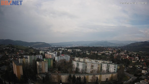 Město Banská Bystrica - Pohled od Sásové-Rudlové - 29.3.2026 v 08:45 Město Banská Bystrica - Pohled od Sásové-Rudlové - 29.3.2026 v 08:45