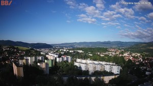 Město Banská Bystrica - Pohled od Sásové-Rudlové - 16.6.2026 v 06:45 Město Banská Bystrica - Pohled od Sásové-Rudlové - 16.6.2026 v 06:45