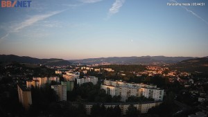 Město Banská Bystrica - Pohled od Sásové-Rudlové - 31.7.2026 v 05:45 Město Banská Bystrica - Pohled od Sásové-Rudlové - 31.7.2026 v 05:45