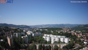 Město Banská Bystrica - Pohled od Sásové-Rudlové - 31.7.2026 v 09:45 Město Banská Bystrica - Pohled od Sásové-Rudlové - 31.7.2026 v 09:45
