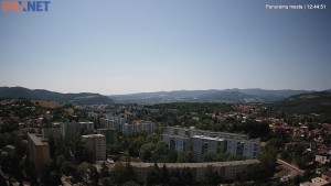 Město Banská Bystrica - Pohled od Sásové-Rudlové - 31.7.2026 v 12:45 Město Banská Bystrica - Pohled od Sásové-Rudlové - 31.7.2026 v 12:45