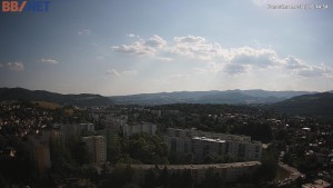 Město Banská Bystrica - Pohled od Sásové-Rudlové - 31.7.2026 v 16:45 Město Banská Bystrica - Pohled od Sásové-Rudlové - 31.7.2026 v 16:45