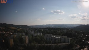 Město Banská Bystrica - Pohled od Sásové-Rudlové - 31.7.2026 v 17:45 Město Banská Bystrica - Pohled od Sásové-Rudlové - 31.7.2026 v 17:45