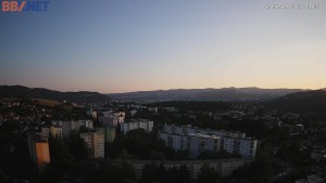 Město Banská Bystrica - Pohled od Sásové-Rudlové - 31.7.2026 v 19:45 Město Banská Bystrica - Pohled od Sásové-Rudlové - 31.7.2026 v 19:45