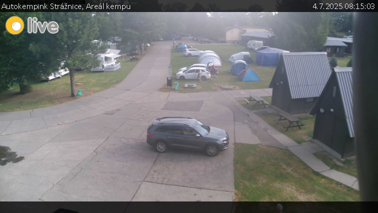 Autokempink Strážnice - Areál kempu - 4.7.2025 v 08:15 Autokempink Strážnice - Areál kempu - 4.7.2025 v 08:15
