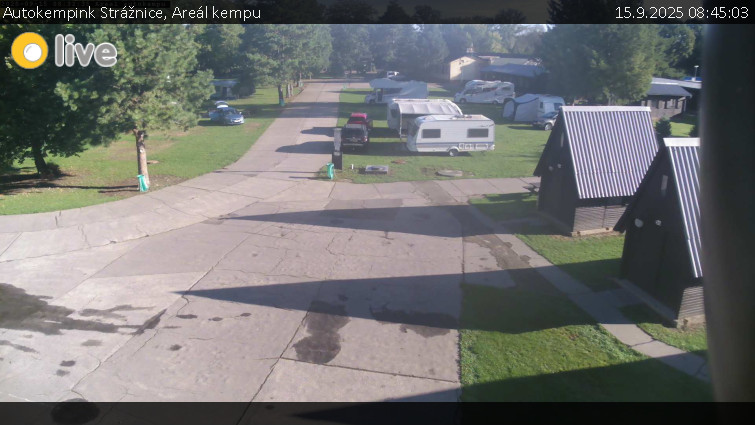 Autokempink Strážnice - Areál kempu - 15.9.2025 v 08:45 Autokempink Strážnice - Areál kempu - 15.9.2025 v 08:45