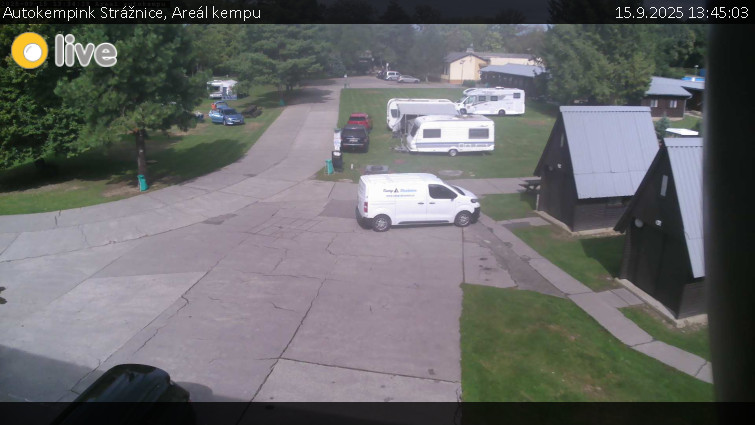 Autokempink Strážnice - Areál kempu - 15.9.2025 v 13:45 Autokempink Strážnice - Areál kempu - 15.9.2025 v 13:45