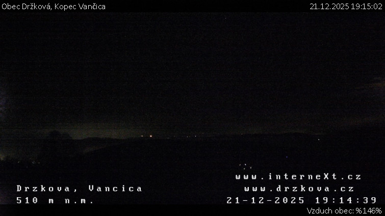 Obec Držková - Kopec Vančica - 21.12.2025 v 19:15