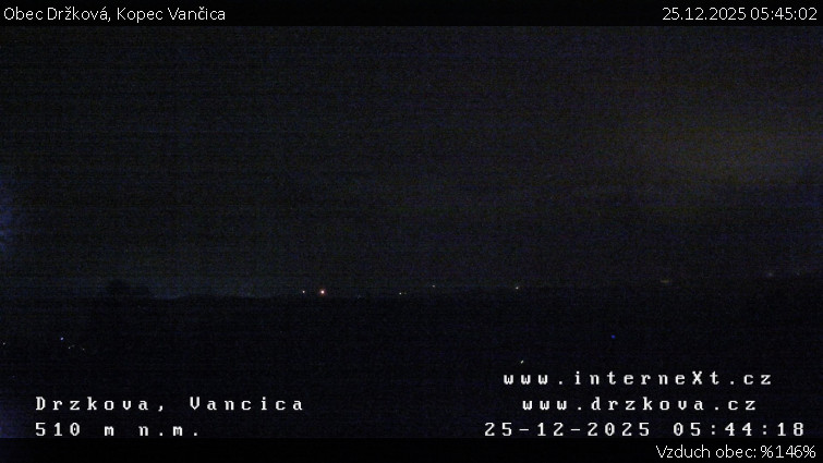 Obec Držková - Kopec Vančica - 25.12.2025 v 05:45