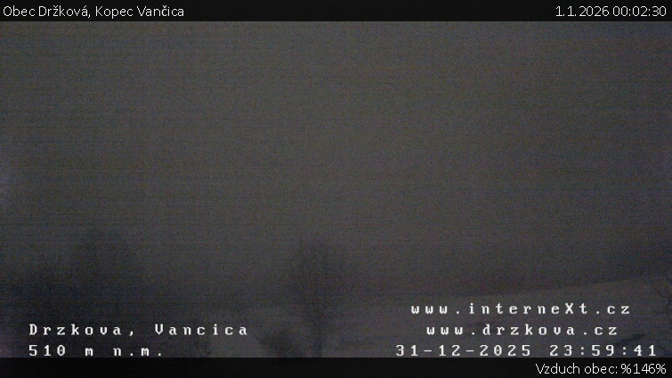 Obec Držková - Kopec Vančica - 1.1.2026 v 00:02